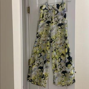 Bar III floral print wide leg pants